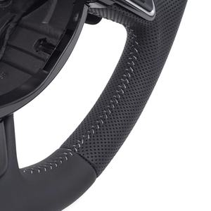 Lenkrad พวงมาลัยรถยนต์หนัง<span class=keywords><strong>แท้</strong></span>สำหรับรถ Audi RS7 S6 C7 A5 A4 B8 A6 - Product Image 6