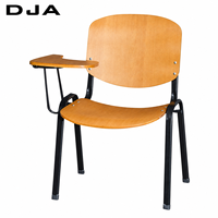 Ensemble de chaises et de bureaux d'école DJA pour universités et collèges, avec tablette d'écriture, table d'étudiant en contreplaqué de 12 mm pour l'école, mobilier de salle à manger