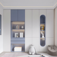 Armoire de Rangement pour Enfants au Design Moderne et Adorable, Meuble de Chambre Durable en Bois Grande Capacité Gain de Place pour Filles et Garçons