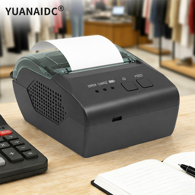 Portable 58mm BT Thermal Receipt Printer Mini Black and White Impresora in Stock
