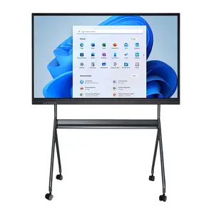 Fingerschnitt-Touchscreen LCD-Schwarzplatte 65/75/86/98/110 Zoll elektronische Whiteboard-Interaktion intelligente Plattform für den Schulunterricht