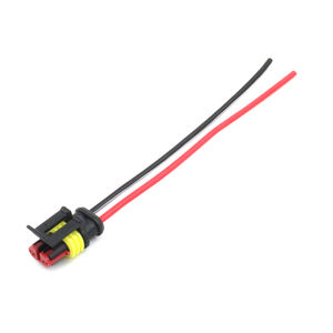 Disesuaikan mobil Mac 2 Pin kepala tunggal Diesel penuh lampu kabut otomotif Standalone Maf tali kabel konektor DT untuk Chevy Ls1 - Product Image 1