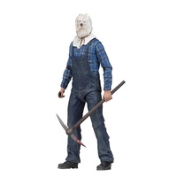 NECA 39719 Freitag der 13. Black Friday Jason Voorhees Deluxe Edition PVC 7-Zoll Actionfigur Modell Spielzeug