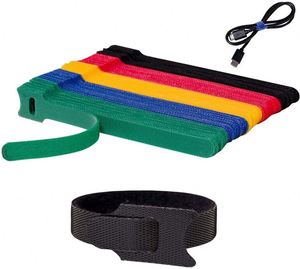 EKO Cable Ties Custom <b>Self</b> Gripping Hook and Loop Cable Ties Wire Protective Loop <b>Adhesive</b> Fasteners Factory Hotsale - Product Image 1