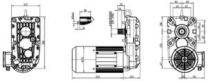 Hzpt Hzpt Gh3201 Precio de Fábrica OEM Reductor de Engranajes Helicoidales Personalizado de Alto Torque, Caja de Engranajes Montada en Eje para Grúa de Elevación - Product Image 2