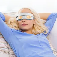 Migliorare il Sonno di Calore di Compressione Pressione Dell'aria Eye Massager di Terapia, Senza Fili di Musica Elettrico Ricaricabile di Smart Eye Massager-