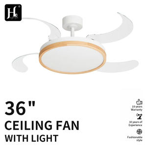 42 Inch APP Control Smart Invisible <b>Fan</b> Light Ventilador De Techo <b>RGB</b> Color Dimmable Modern Retractable Ceiling <b>Fan</b> With Light - Product Image 2