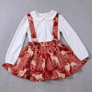 Set di vestiti per neonate appena nate vestiti carini per bambini vestito estivo <span class=keywords><strong>da</strong></span> ragazza con colletto Peter Pan per bambini - Product Image 1