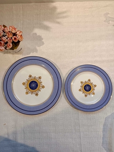 Ins Bone China Ceramic Disc Sustainable Solid Pattern Tableware Hotel Western Steak Plate Household Salad Plate Gift <b>Box</b> - Product Image 3