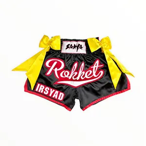 High quality Polyester Custom Sublimation Women Man MMA Shorts Muay Thai Shorts Trunks Kick Martial Arts