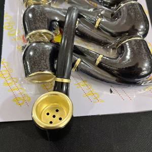 Pipes à fumer traditionnelles chinoises faites à la main de haute qualité Vente directe d'usine Résine de mode avec technique de laque - Product Image 5