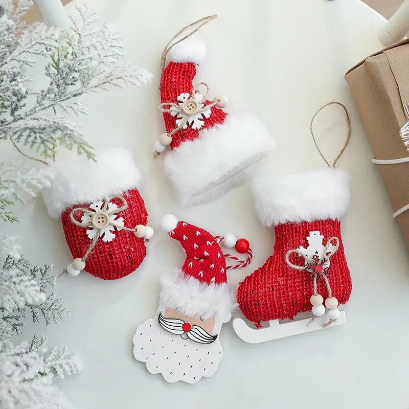 Arbol De Navidad ciondolo in feltro natalizio per decorazioni per la casa per feste ornamenti per ciondoli natalizi per albero