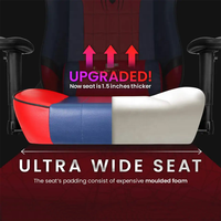 Afrique du Sud Échantillon gratuit Cadeira De Escritorio Chaise de joueur rouge Spider Man 2d Arms Scorpion Chaise de jeu pour la vente de jeux