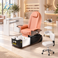 Fauteuil de pédicure électrique de luxe avec massage, fauteuil inclinable pour spa des pieds, bassin à remous, mobilier de salon de manucure