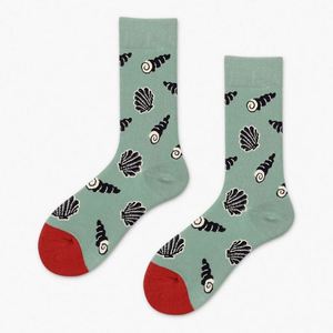 <span class=keywords><strong>Marque</strong></span> Ins Coréen Français Abstrait Illustration de Fleurs Street Fun Homme Femme Couples Longueur Moyenne Chaussettes Florales - Product Image 4