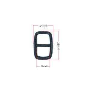 Hebilla de plástico con anillo en D ajustable para accesorios de bolsos D054 9 mm Color sólido Invierno 2023 - Product Image 3