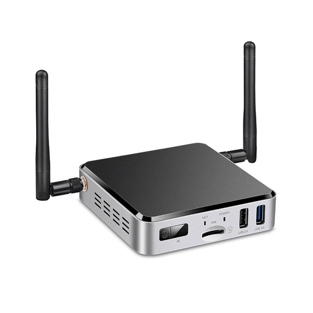 APC680 AI Box Dual-Band WiFi Gigabit LAN 4G Optional OpenGL Vulkan GPU Acceleration Edge Deployment AI-Powered TV Box in Stock