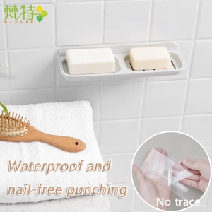 Porte-savon mural moderne double rangée sans perçage, de haute qualité, fabriqué en Chine, unique et décoratif pour salles de bain d'hôtels - Product Image 3