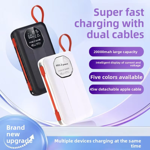 Batterie externe PD45W à charge super rapide 20000mAh, <span class=keywords><strong>chargeur</strong></span> <span class=keywords><strong>portable</strong></span> pour ordinateur <span class=keywords><strong>portable</strong></span> et téléphone <span class=keywords><strong>portable</strong></span> avec câble PD45w 20000mAh - Product Image 2