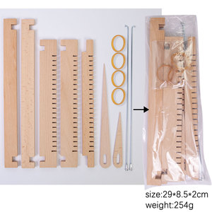 <span class=keywords><strong>Métier</strong></span> <span class=keywords><strong>à</strong></span> <span class=keywords><strong>tisser</strong></span> portable <span class=keywords><strong>en</strong></span> <span class=keywords><strong>bois</strong></span> massif, personnalisable, pour débutants et enfants, avec deux aiguilles et tiges métalliques, idéal pour le bricolage. - Product Image 5