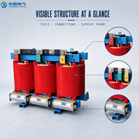 Transformateur de puissance à bobine ronde de type sec SCB18 avec 6,3 kV 6 kV 400 V, cuivre de grade 2, aluminium Dyn11 Yyn0, impédance 2500 kVA