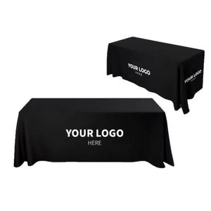 Personalized Advertising Tablecloth Fitted Design Polyester <b>6Ft</b> 8Ft Custom Logo Printed <b>Table</b> Cover for Trade Show Event - Product Image 5