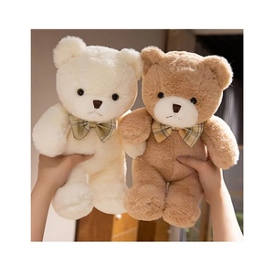 Großhandel Teddybär Rosa Braun Mehrfarbig Plüsch-Teddybär mit Schleife Niedliche Plüschtiere für Kinder - Product Image 1