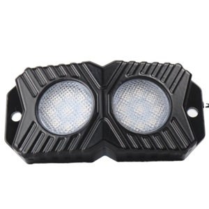 <span class=keywords><strong>Kit</strong></span> d'éclairage néon tout-terrain entièrement en aluminium multicolore App Control Underglow 4 Pods RGBW LED Rock Lights pour Jeep RZR X3 Offroad - Product Image 4