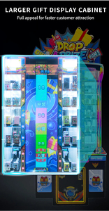 Macchina Arcade Ibrida a Gettoni con Doppia Uscita per Biglietti e Regali, Struttura in Acciaio Rinforzato e Plastica Durevole, Gioco a Riscatto Nascosto - Product Image 3