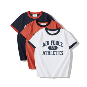 Nouveau T-<span class=keywords><strong>shirt</strong></span> d'été pour homme, 100 % coton, motif lettres, manches courtes, col rond, décontracté, style vintage, idéal pour le streetwear - Product Image 1