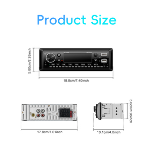 Podofo Xe MP3 Máy Nghe Nhạc Trong-<span class=keywords><strong>Dash</strong></span> 1 DIN Đài Phát Thanh Xe Hơi Với Valcd Màn Hình USB Sạc/AUX-IN/Bt/U Đĩa/TF Thẻ Stereo ODM/OEM - Product Image 5