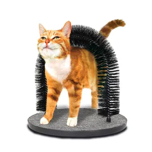 Cat Grooming Durable Bristle Cat Rubbing Arch Self Groomer Cat Arch