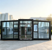 Casa Modular Plegable de 20 Pies, Casa Expandible con Dormitorio, Estructura de Acero Impermeable, Casa Móvil para Uso Residencial, Dormitorio o Vacaciones