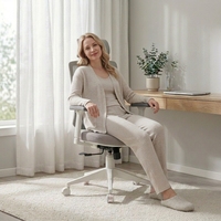 Chaise de bureau ergonomique en maille pour commande en gros, siège en mousse haute densité, dossier en maille respirante, fourniture directe du fabricant
