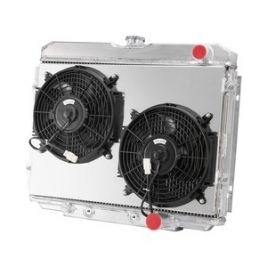 Radiador de Aluminio de 3 Filas GTGMOTO + Ventilador con Cubierta para Ford Mustang/Mercury Cougar V8 de 1967 a 1970 - Product Image 1
