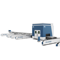 FINCM Línea de Corte Láser de Fibra CNC para Perfiles de Acero en H, con Carga Automática, para Biselado de Cantos en Ángulo R, 12kw 20kw, Construcción Metálica