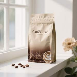 Customized Flat Bottom Plastic Packaging <b>Bag</b> for Coffee & Dry Food High Barrier Aluminum Foil Stand Up <b>Zip</b> <b>Bag</b> - Product Image 4