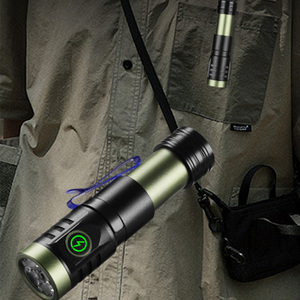 Nâng Cấp Mô Hình Hợp Kim Nhôm USB Siêu Sáng Mini Dài Phạm Vi Chiếu Sáng Đèn Lồng Điện Bốn Mắt Có Thể Sạc Lại <span class=keywords><strong>LED</strong></span> Đèn Pin - Product Image 5