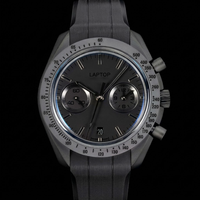 Nouvelle Montre Mécanique de Luxe pour Homme, Populaire, Sportive, avec Verre Saphir, Étanche 5 ATM, Boîtier en Céramique et Bracelet en Caoutchouc – 26 Ans d'Expertise