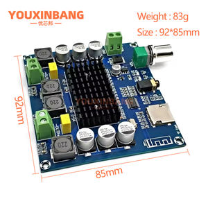 Papan Amplifier Digital Bluetooth 5.0 TDA7498 XH-A105 modul Audio Dual Channel daya tinggi 2*100W - Product Image 2