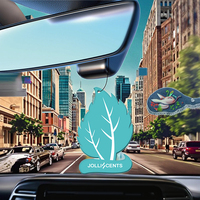 Diffuseur désodorisant de voiture en papier de luxe avec parfum rafraîchissant d'eucalyptus-menthe pour un voyage relaxant