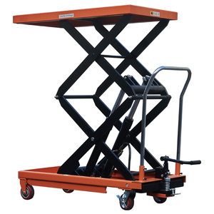 Nhà Máy Tùy Chỉnh Di Chuyển <span class=keywords><strong>Lift</strong></span> Kéo Nền Tảng 1700Mm 1000Kg Thủy Lực Nâng Tay Hướng Dẫn Sử Dụng Bàn Nâng - Product Image 1