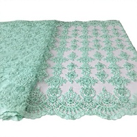 Nouvelle Arrivée Tissu de Robe de Mariage pour Filles et Bébés, Tulle Brodé de Fleurs 3D en Maille, Dentelle de Haute Qualité, Robe de Soirée Tendance 100%