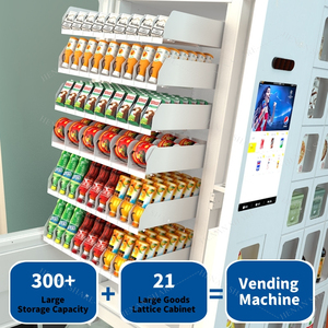 Máquina Expendedora de Batidos de Proteínas de Alta Calidad, Aperitivos, Bebidas Frías con Pantalla Táctil, Máquina Expendedora de Café para Artículos al por Menor - Product Image 3