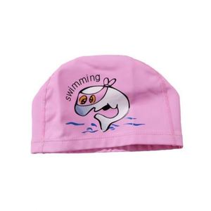Bonnet de bain en tissu PU imprimé pour enfant, motif dessin animé, revêtement PU, doux, léger, imperméable, écologique, durable, haute qualité, vente en gros - Product Image 5