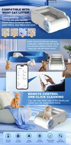 Automatische Katzentoilette mit WLAN-App für Katzen 2025, Garantierte Qualität, EU/US-Stecker, Selbstreinigende Katzentoilette, Extra Groß, Offen - Product Image 6