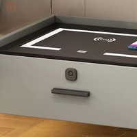 Table de chevet personnalisée Mobilier intelligent Table de chevet en acrylique de luxe Chargement sans fil Armoire de rangement design moderne