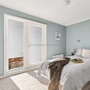 Nouveau facile à installer 100% stores à voie latérale occultants bande occultante en aluminium bâton <span class=keywords><strong>sur</strong></span> fenêtre intégrée stores en nid d'abeille cellulaires - Product Image 4