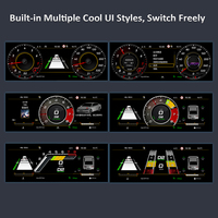 Tableau de bord numérique Affichage de groupe Auto Tableau de bord Tableau de bord virtuel Tacho Cockpit pour VW T6 2016-2020 Caravelle/Multivan/Transporter
