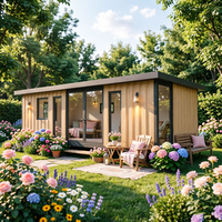 Cabane de jardin préfabriquée She Shed House pour l'arrière-cour, pièce de loisirs confortable au design élégant, installation facile, entretien réduit, pour l'extérieur